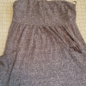 express sleeveless grey dress